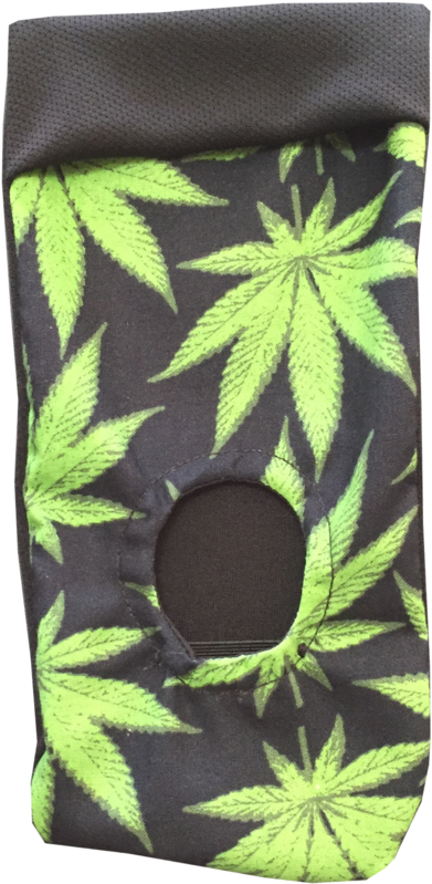 Light Green Cannabis Leaflets On A Black Background - Sock (768x1024), Png Download