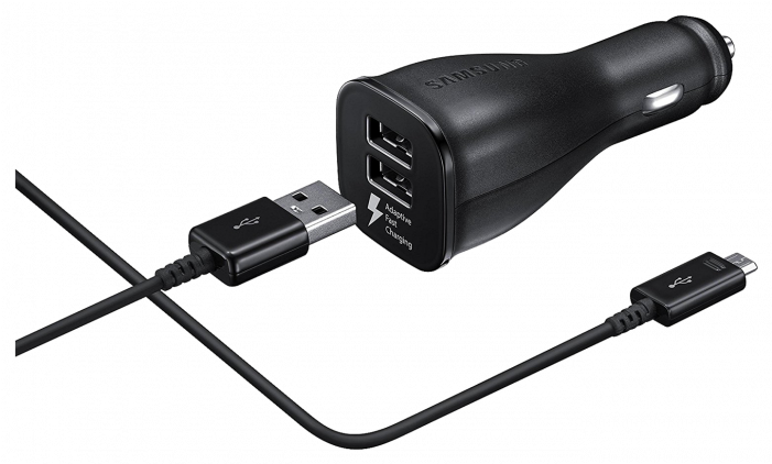 Samsung Ep-ln920bbegww Microusb Dual Fast Charger Black - Samsung Galaxy S8 Incarcator (700x980), Png Download