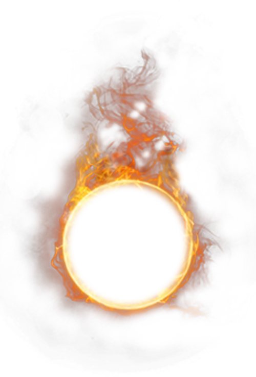 Combustion Burning Fire Light Flame Of Clipart - Cercle De Feu Png (500x737), Png Download