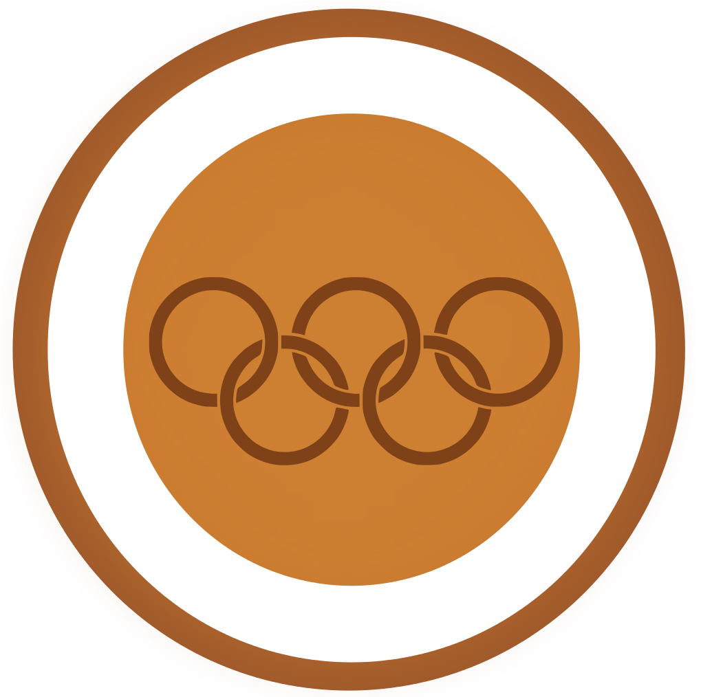 Champions Bronze Medal Png - Olympic Games 1980 Logo (1024x1024), Png Download