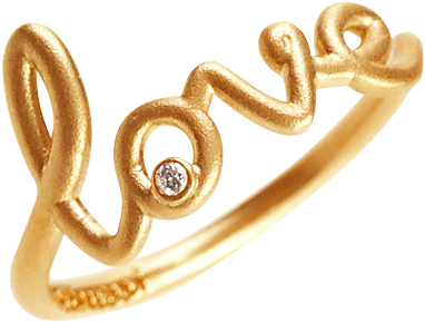Love Ring Love, Rings - Love Ring (555x600), Png Download