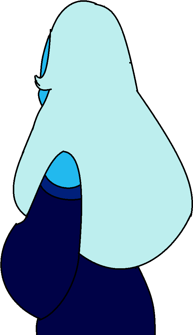 Blue Diamond Away - Blue Diamond Steven Universe Back (741x1123), Png Download