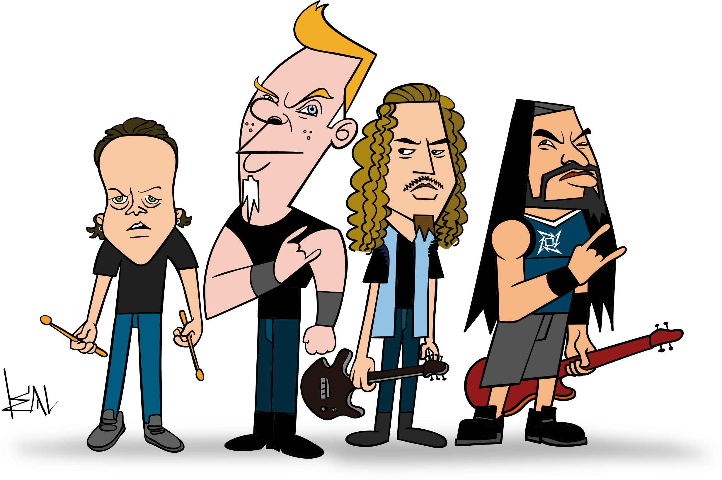 Metallica Metallica, Cartoons, Scouts, Pin Up Cartoons, - Metallica (2537x1653), Png Download