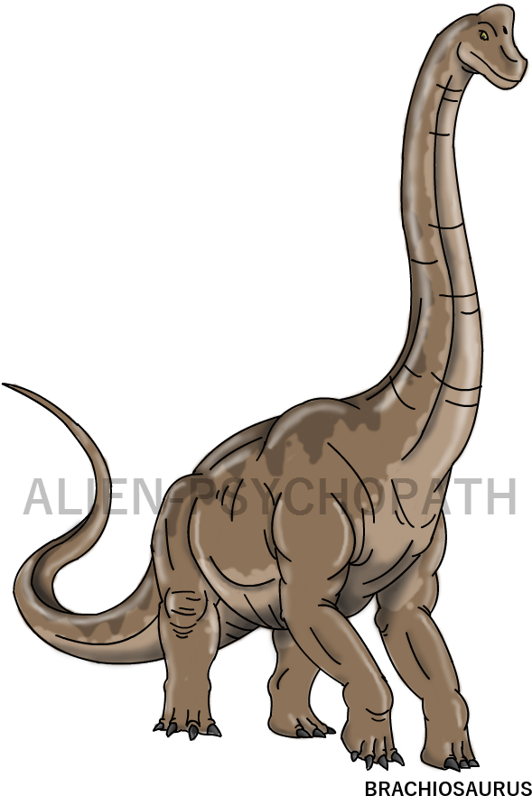 Jurassic Park By Alien Psychopath - Jurassic Park Male Brachiosaurus (606x897), Png Download