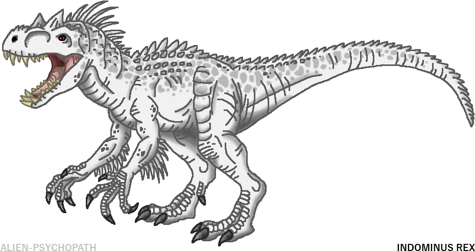 Jurassic World - Jurassic World Indominus Rex Coloring Pages (934x507), Png Download