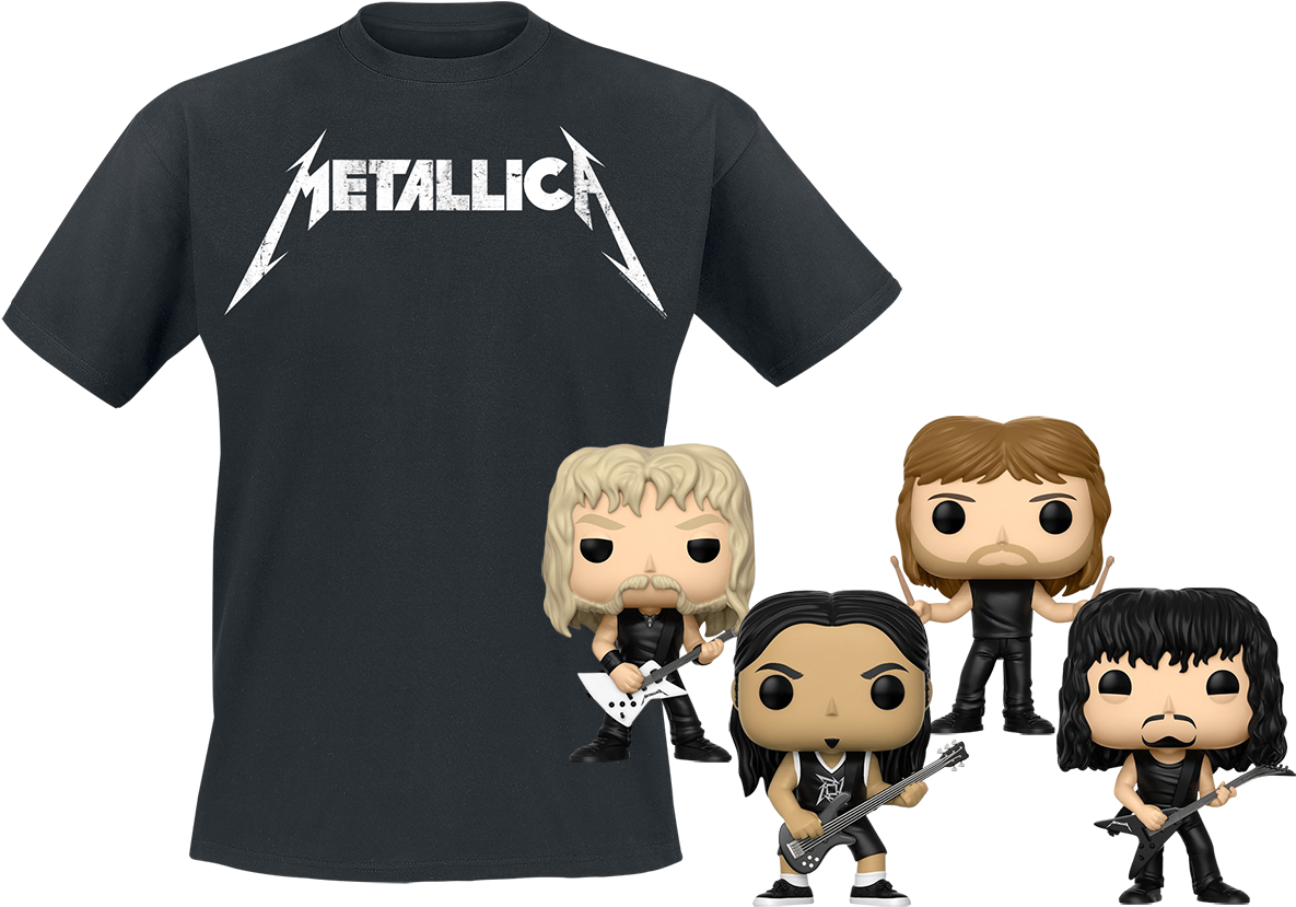 T-shirt & Funko - Metallica (1200x849), Png Download