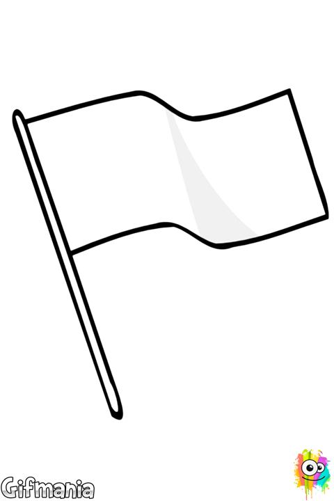 Crea Tu Propia Bandera Utilizando La Bandera Blanca - Color Guard Flag Clipart (480x720), Png Download