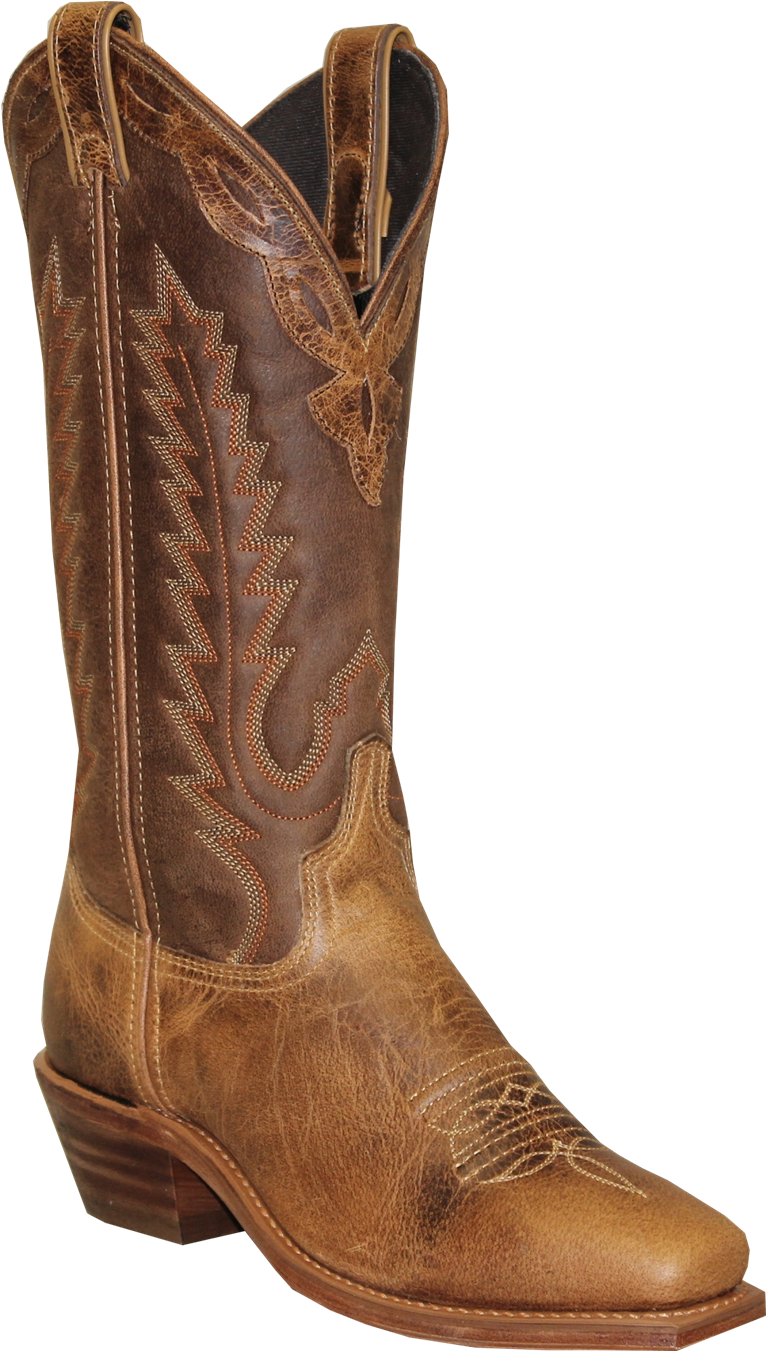 Abilene Women's 12" Tan Antiqued Cowhide Western Boots - Country Boots (767x1352), Png Download