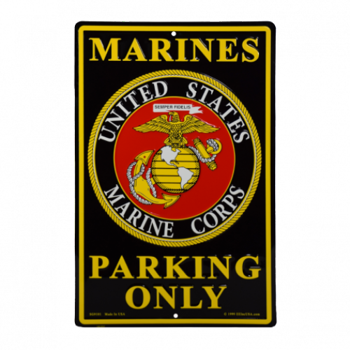 Inch U - Us Marine Corps Logo Aluminum Sign (500x500), Png Download