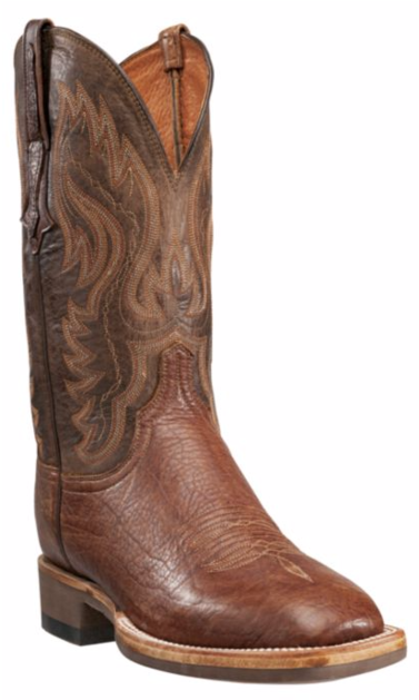Men's Lucchese Miller Bison Cognac Pearwood Square (1000x628), Png Download