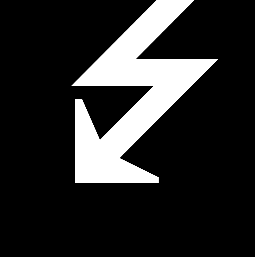 Lightning Bolt Button - Vector Graphics (980x984), Png Download