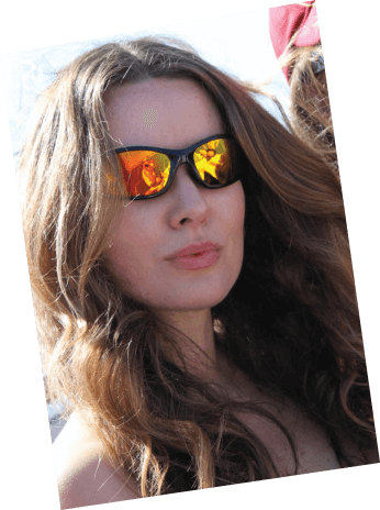 Affordable Polarized Sunglasses - Girl (346x464), Png Download