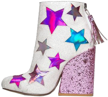 Itgirl Shop Stardust Glitter Party Cowboy Boots Aesthetic - Glittering Cowboy Boot Png (460x460), Png Download