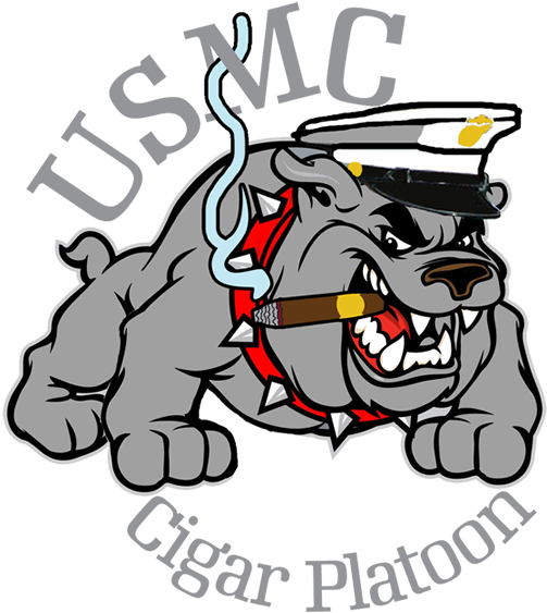Usmc Bulldog Cigar Shirt - Kyrene Del Pueblo Bulldogs (540x595), Png Download