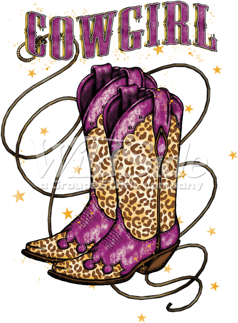 Boots & Rope - Cowgirl Boots Png (675x675), Png Download