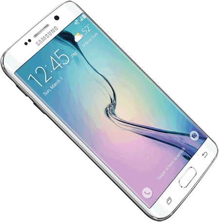 Galaxy S6 - Samsung Galaxy S6 Edge White Colour (450x456), Png Download