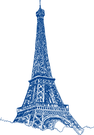 Torre Eiffel Desenho Png (400x572), Png Download