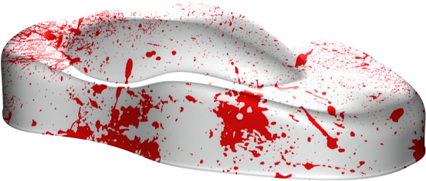 Red-splatter - Cool Hard Hats Paint Wide Brim Hard Hat (612x268), Png Download