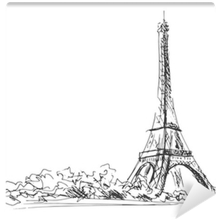 Hand Sketch Of The Eiffel Tower - Eiffel Tower (400x400), Png Download