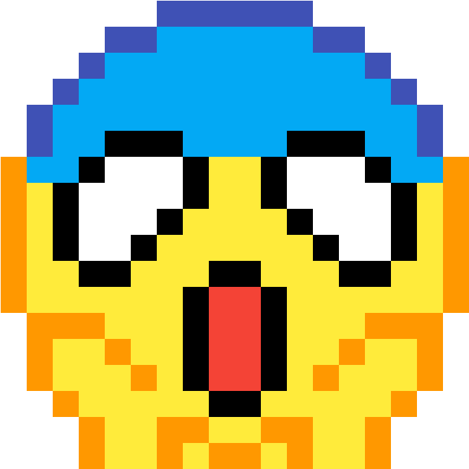 Omg Emoji - Pixel Emoji (1184x1184), Png Download