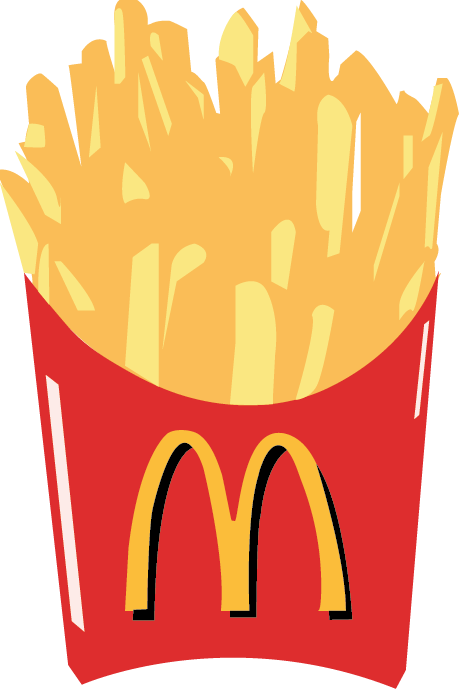 Fries - Mcdonalds Fries Clipart (459x689), Png Download