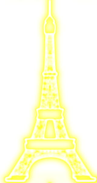 La Torre Eiffel Para Aplicar En Tus Fotografías Y Fondos, - Torre Eiffel Dorada Png (320x600), Png Download