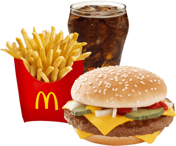 Burger Mcdo With Fries Price (435x320), Png Download