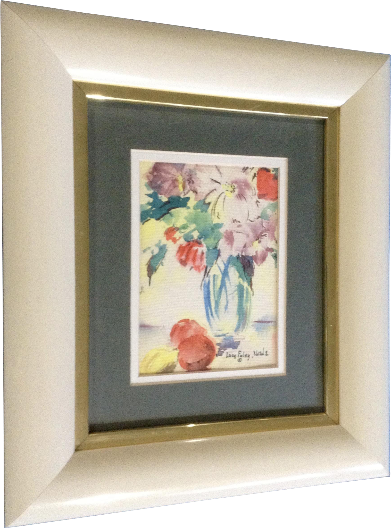 Lucy Foley Nvws, Watercolor Painting Floral Still Life - Picture Frame (2048x2048), Png Download