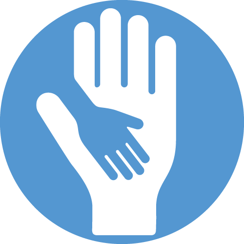 Kids Matter Inc Helpinghand - Helping Hand Logo Png (500x500), Png Download