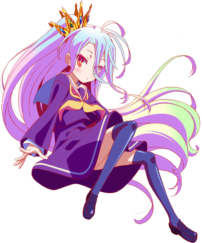 Shiro - Shiro No Game No Life (673x810), Png Download