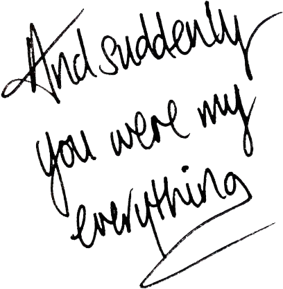 Love Quotes And Everything Image - Suddenly You Were My Everything (473x471), Png Download