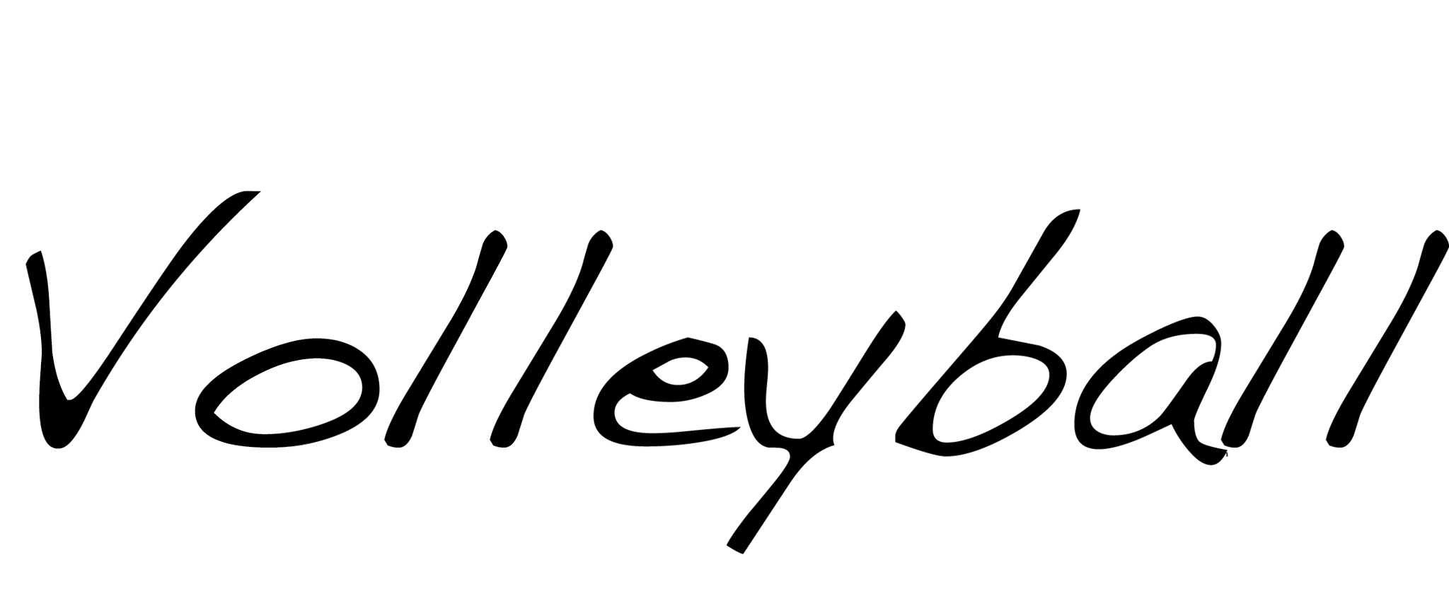 Love - Volleyball - Volleyball Transparent (2048x850), Png Download