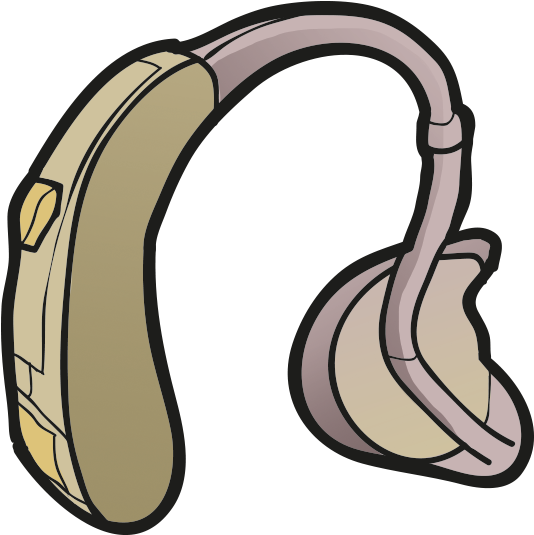 Cartoon Picture Of Hearing Aids (1085x651), Png Download