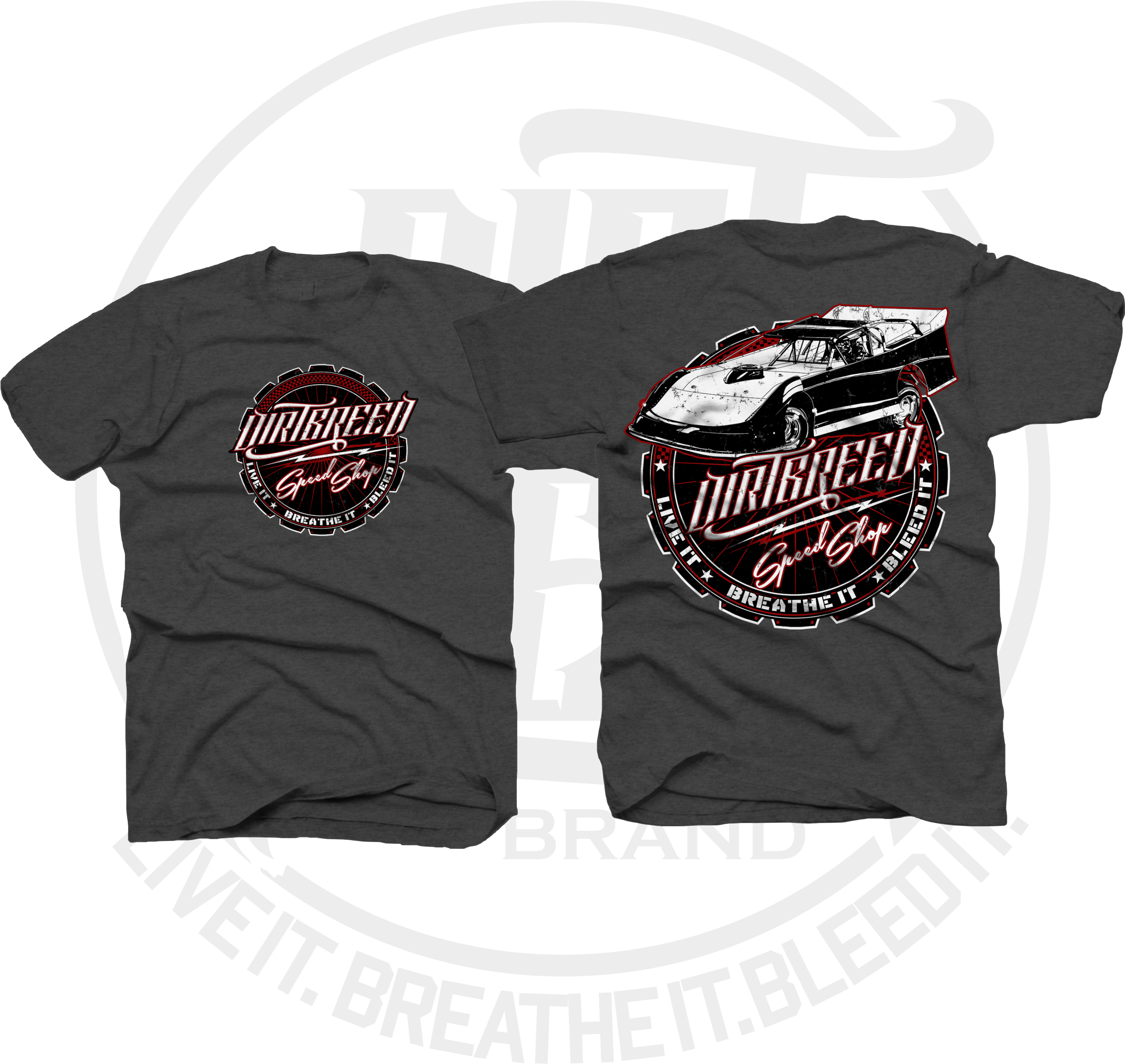 Dirtbreed Speed Shop Dirt Late Model Racing T-shirts - Racing T Shirts (2500x2500), Png Download