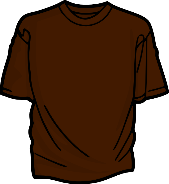 Brown T Shirt (546x595), Png Download