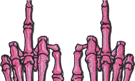 Peace, Love, And Drugs - Skeleton Hand (500x281), Png Download