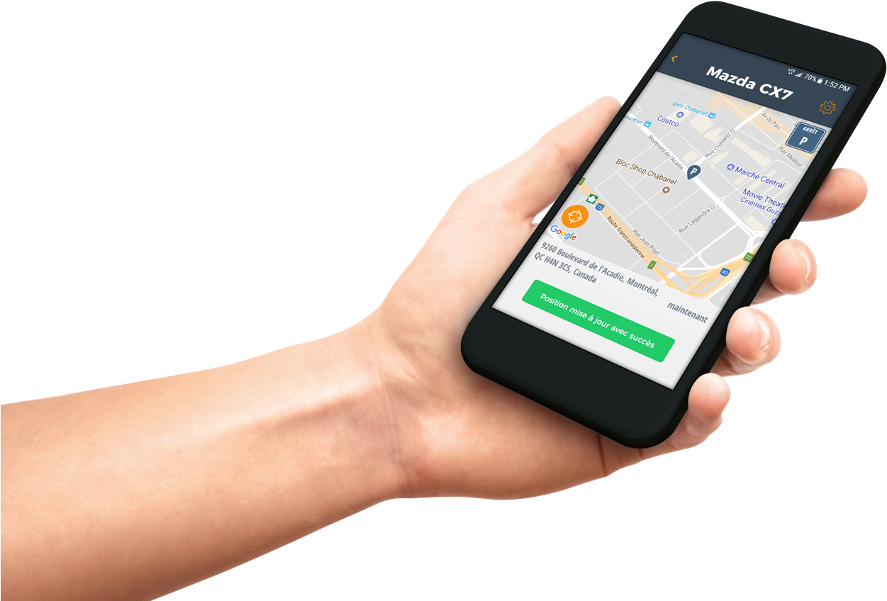 Hand Holding Phone - Iphone (1275x855), Png Download