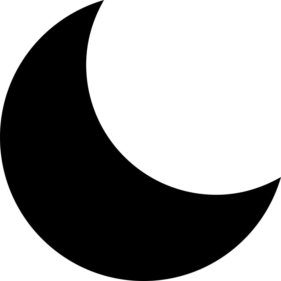 Moon Svg Night Png - Night Icon Png (980x980), Png Download
