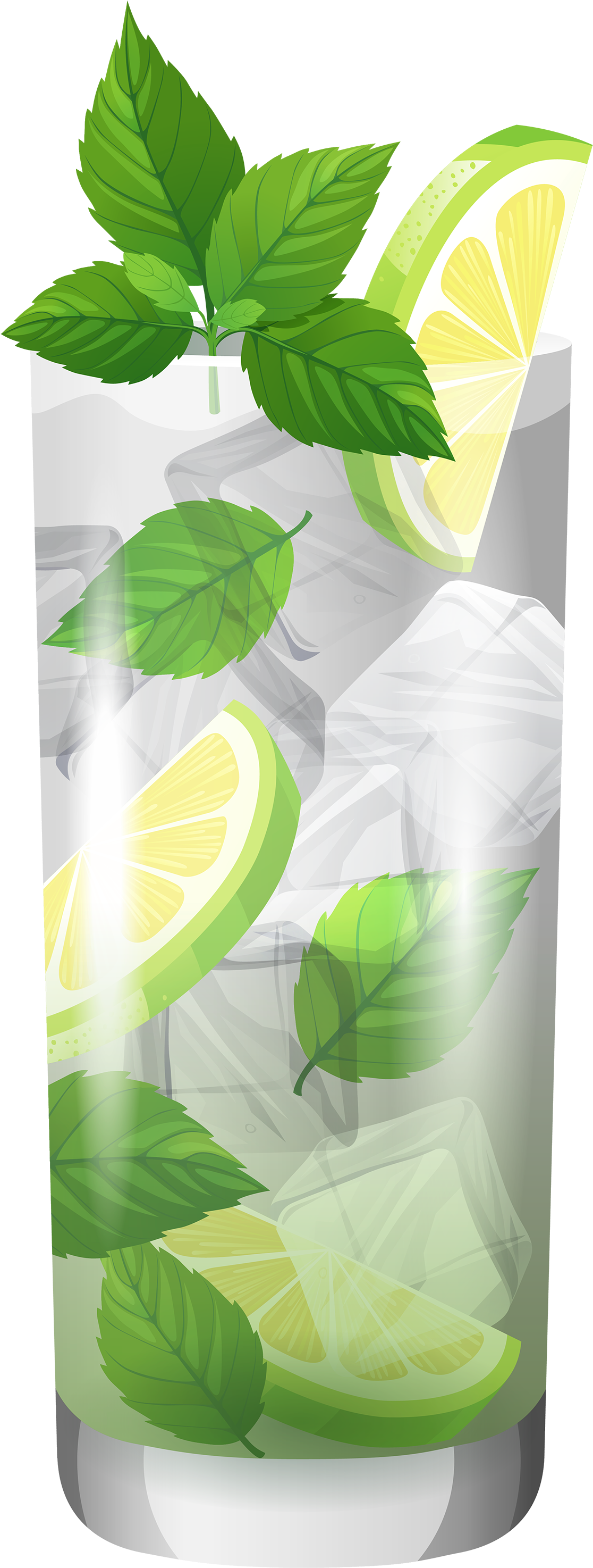 Transparent Cocktail Mojito Png Clipart - Rượu Vector (1226x3000), Png Download
