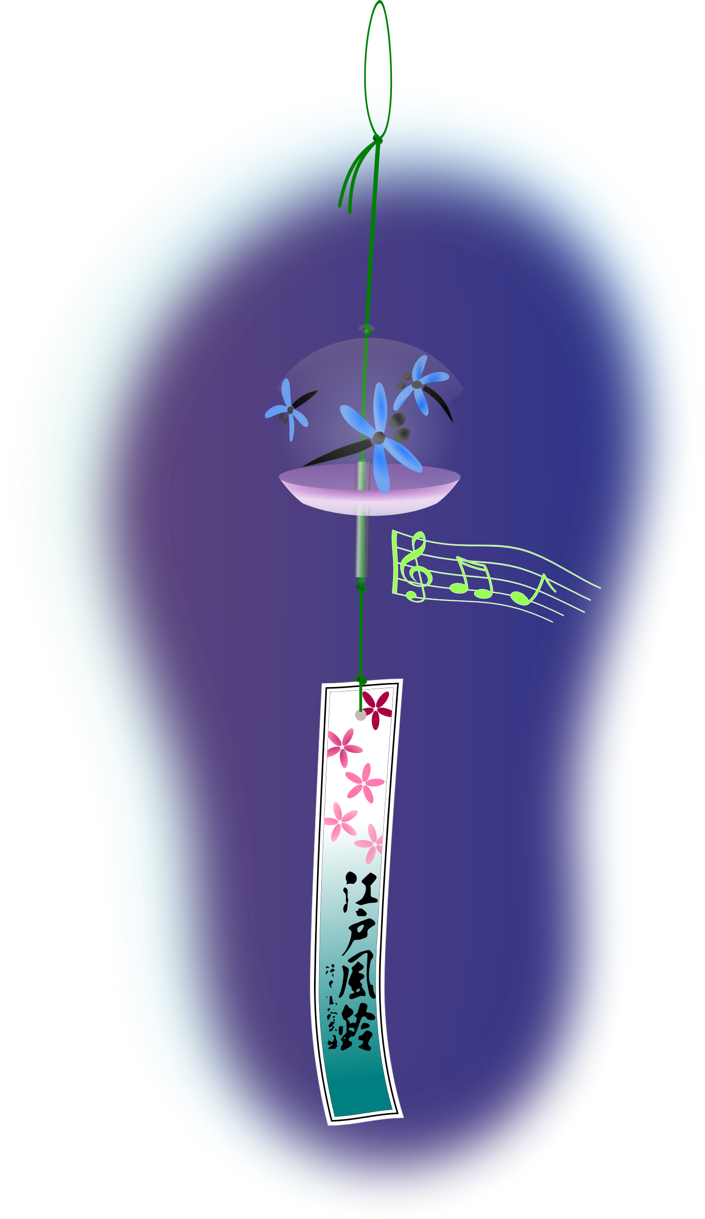 This Free Icons Png Design Of Japanese Wind Chime At (1374x2374), Png Download