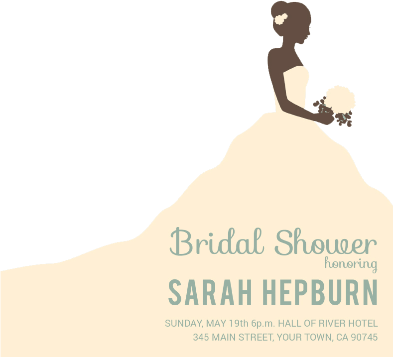 Wedding Invitation Bride Transprent Png Free Download - Birdcage Bridal Shower - Personalised Large Circle (788x768), Png Download