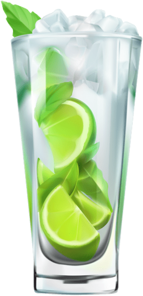 Mojito Cocktail Png Clip Art Image - Clip Art (288x600), Png Download
