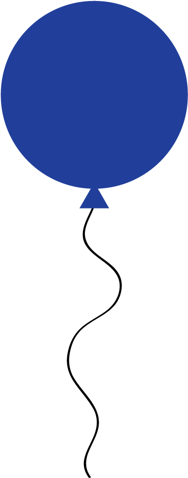 Navy Clipart Balloon - Clip Art Blue Balloon (422x964), Png Download