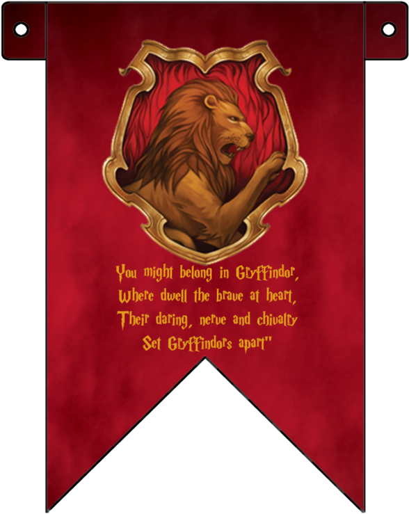 Banner By Skylight On Deviantart - Harry Potter Gryffindor Necklace (600x775), Png Download