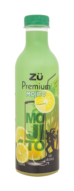 Zü Premium Mojito - Plastic Bottle (450x850), Png Download