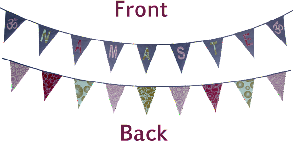 Namaste Bunting Flag Banner - Bunting (600x600), Png Download
