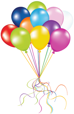 Grape Of Balloons - Transparent Balloon Png (400x400), Png Download