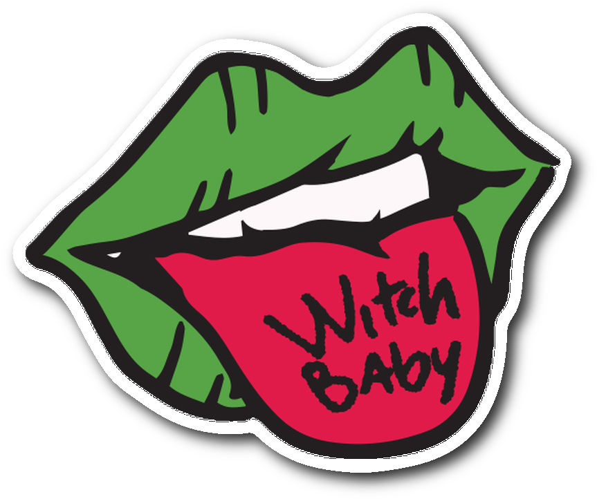 Witch Baby Vinyl Decal Sticker (1064x1064), Png Download