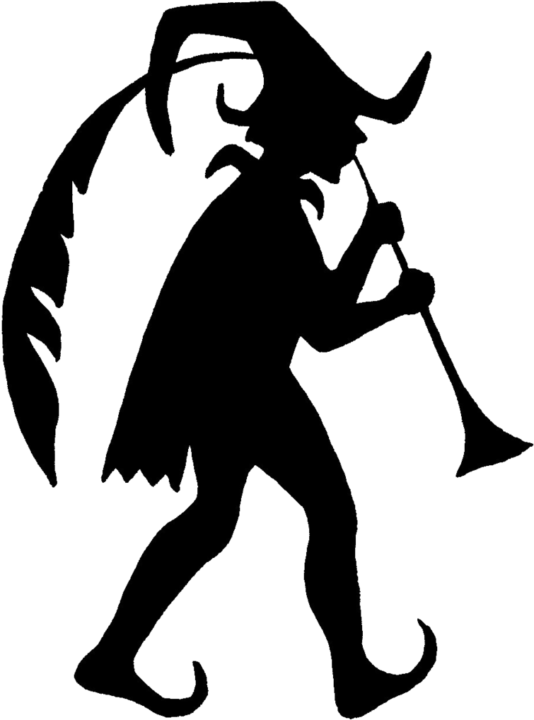 Pied Piper Silhouette By Anitess - Pied Piper Of Hamelin Clipart (771x1035), Png Download