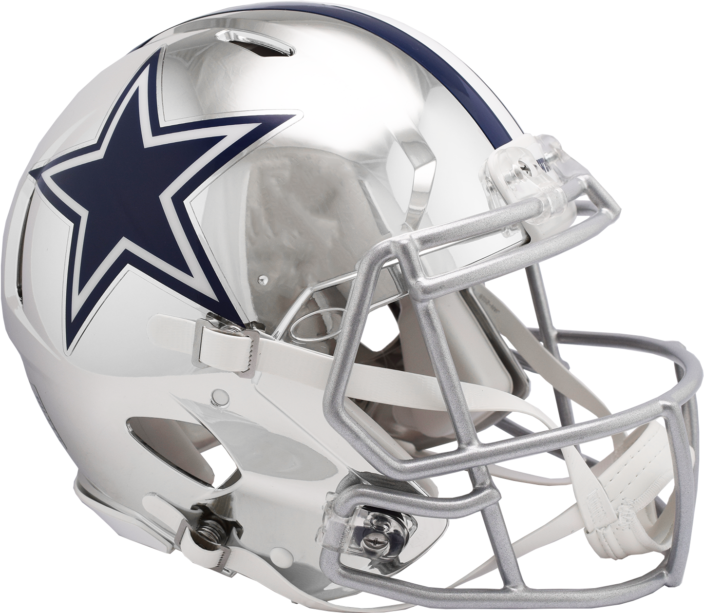Cowboys Chrome Speed Authentic 8054908 - Lions Helmet (1500x1319), Png Download